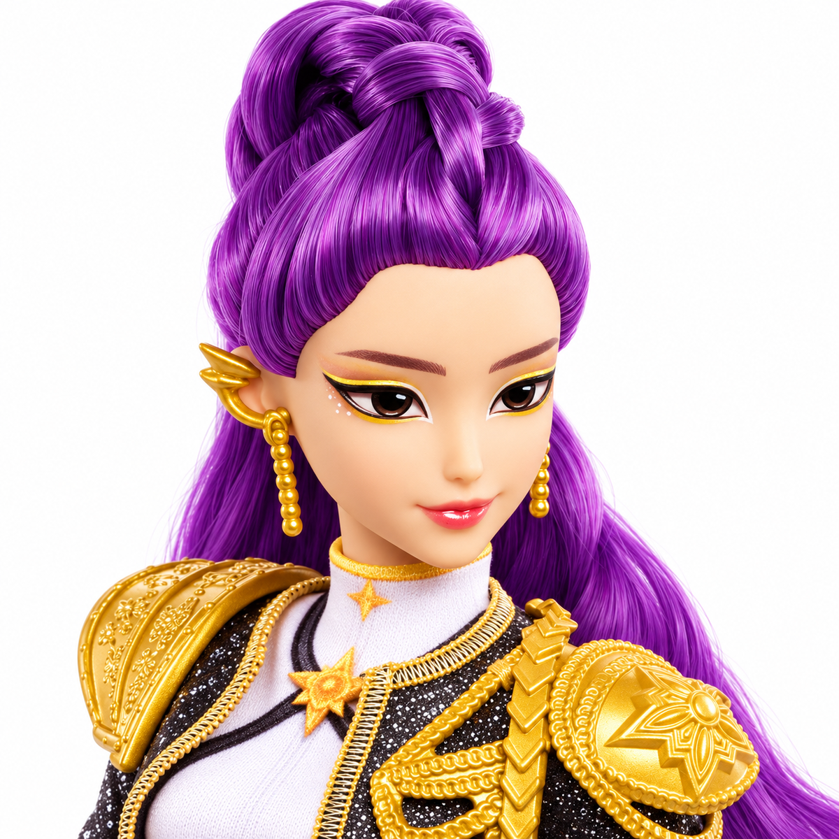 K-Pop Demon Hunters Rumi Fashion Doll with Guitar & Cat Accessory