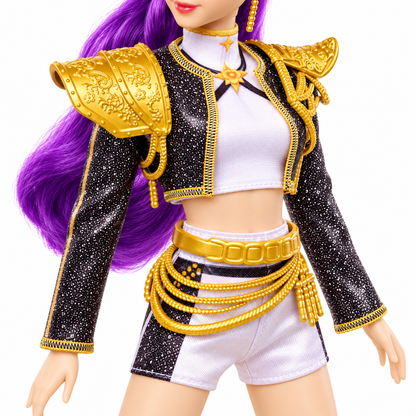 K-Pop Demon Hunters Rumi Fashion Doll with Guitar & Cat Accessory